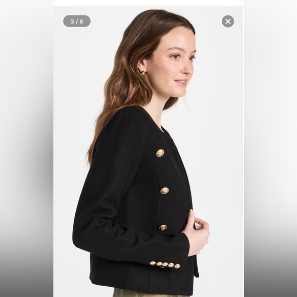 L’Agence True Collarleas black jacket blazer 2 - Picture 4 of 15